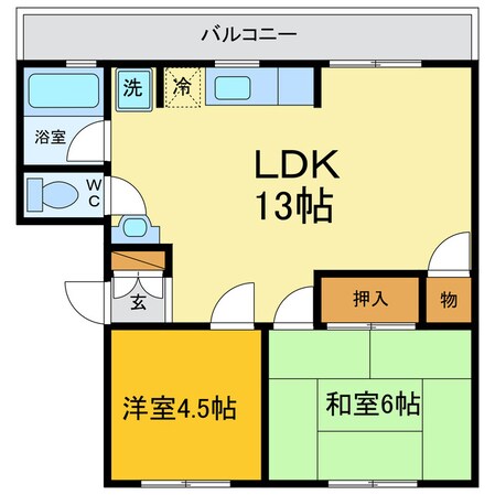 グランヴェール名東の物件間取画像